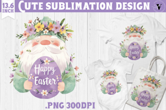 Watercolor Gnome | Easter clipart | Happy Easter Product Image 1