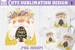 Watercolor Gnome | Easter clipart | Happy Easter Product Image 1