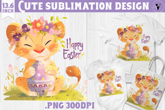 Watercolor Lion | Easter clipart | Happy Easter Product Image 1