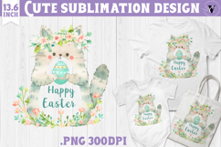 Watercolor Cat | Easter clipart | Happy Easter Product Image 1