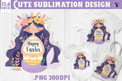 Watercolor Mermaid | Easter clipart | Happy Easter Product Image 1