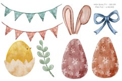 Watercolor Easter Clipart Spring Clipart Cute Easter Png