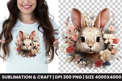 watercolor easter bunny clipart png