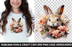 watercolor easter bunny clipart png