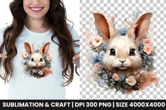 watercolor easter bunny clipart png
