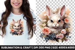 watercolor easter bunny clipart png