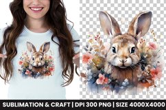 watercolor easter bunny clipart png