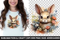 watercolor easter bunny clipart png