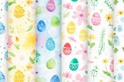 Watercolor Easter Digital Paper Background Product Image 1