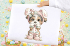 Watercolor Easter Dog Clipart Product Image 2