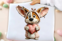 Watercolor Easter Dog Clipart Product Image 2