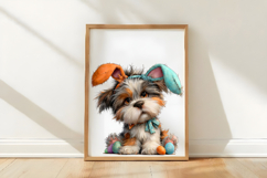 Watercolor Easter Dog Clipart Product Image 3