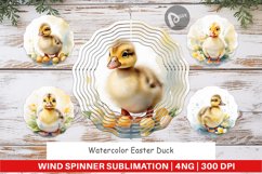 Wind Spinner Watercolor Easter Duck Product Image 1