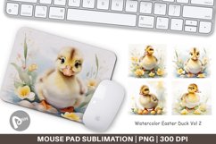 Mouse Pad Watercolor Easter Duck Product Image 1