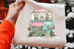 Watercolor Easter Egg House Clipart Product Image 2