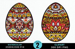 Watercolor Easter Eggs Graphic Clipart Product Image 1