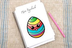 Watercolor Easter Emoji Egg Clipart Bundle Product Image 4