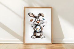 Watercolor Easter Funny Animal Clipart Product Image 3