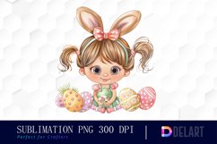 Easter Girl Design Clipart Product Image 1