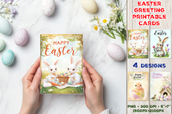 Cute Easter Greeting Cards. Printable Happy Easter Design Product Image 1