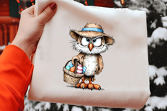 Watercolor Easter Owl Clipart Product Image 2