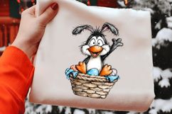 Watercolor Easter Penguin Clipart Product Image 2