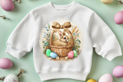 watercolor bunny PNG, easter rabbit clipart, easter watercolor design, bunny with eggs PNG, spring sublimation design, easter sublimation PNG, watercolor animal clipart, easter printable design, transparent bunny PNG, easter sublimation, bunny png, AI art