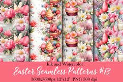 Watercolor Easter Seamless Paper Sublimation|PNG Patterns Product Image 1