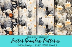 Watercolor Easter Seamless Paper Sublimation|PNG Patterns Product Image 1