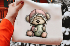 Watercolor Easter Teddy Bear Clipart Product Image 2