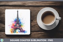 GorgeousWatercolor Square Coaster design.