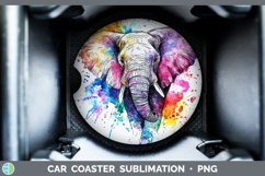 GorgeousWatercolor Car Coaster design.