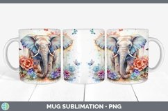 GorgeousWatercolor Mug Wrap design.