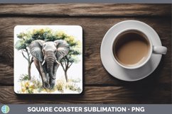 GorgeousWatercolor Square Coaster design.