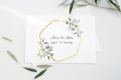 Watercolor eucalyptus frame