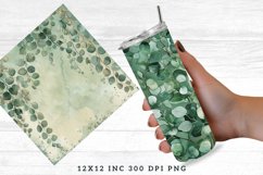 Watercolor Eucalyptus Seamless Digital Paper Bundle Product Image 4