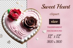 Enhance your project with this exquisite clipart of a heart with cream and chocolate. Perfect addition to greeting cards, banners, and advertising materials!