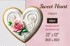 Enhance your project with this exquisite clipart of a heart with cream and chocolate. Perfect addition to greeting cards, banners, and advertising materials!