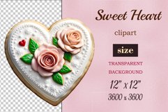 Enhance your project with this exquisite clipart of a heart with cream and chocolate. Perfect addition to greeting cards, banners, and advertising materials!