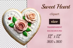 Enhance your project with this exquisite clipart of a heart with cream and chocolate. Perfect addition to greeting cards, banners, and advertising materials!