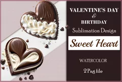 Enhance your project with this exquisite clipart of a heart with cream and chocolate. Perfect addition to greeting cards, banners, and advertising materials!