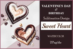 Enhance your project with this exquisite clipart of a heart with cream and chocolate. Perfect addition to greeting cards, banners, and advertising materials!