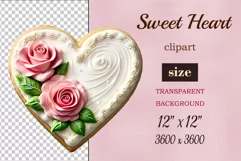 Enhance your project with this exquisite clipart of a heart with cream and chocolate. Perfect addition to greeting cards, banners, and advertising materials!