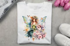 Watercolor fairy clipart Sublimation PNG Product Image 3