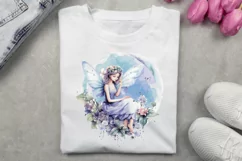 Watercolor fairy clipart Sublimation PNG Product Image 3