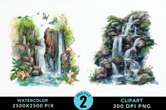 Watercolor Fairy Falls Graphic Clipart Product Image 1