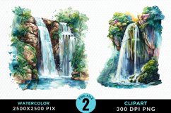 Watercolor Fairy Falls Graphic Clipart Product Image 1