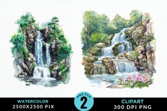 Watercolor Fairy Falls Graphic Clipart Product Image 1