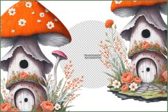 Fairy Mushroom House Sublimation|Mushroom House flowers png Product Image 3