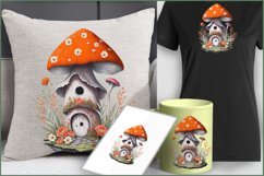 Fairy Mushroom House Sublimation|Mushroom House flowers png Product Image 4